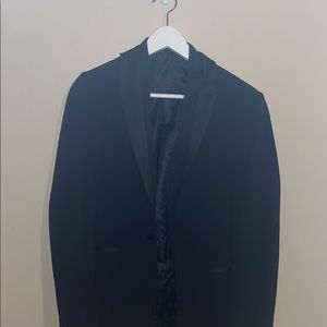 ASOS Black Leopard Skinny Suit Jacket & Vest